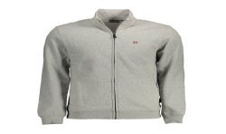 NAPAPIJRI FELPA CON ZIP UOMO GRIGIO