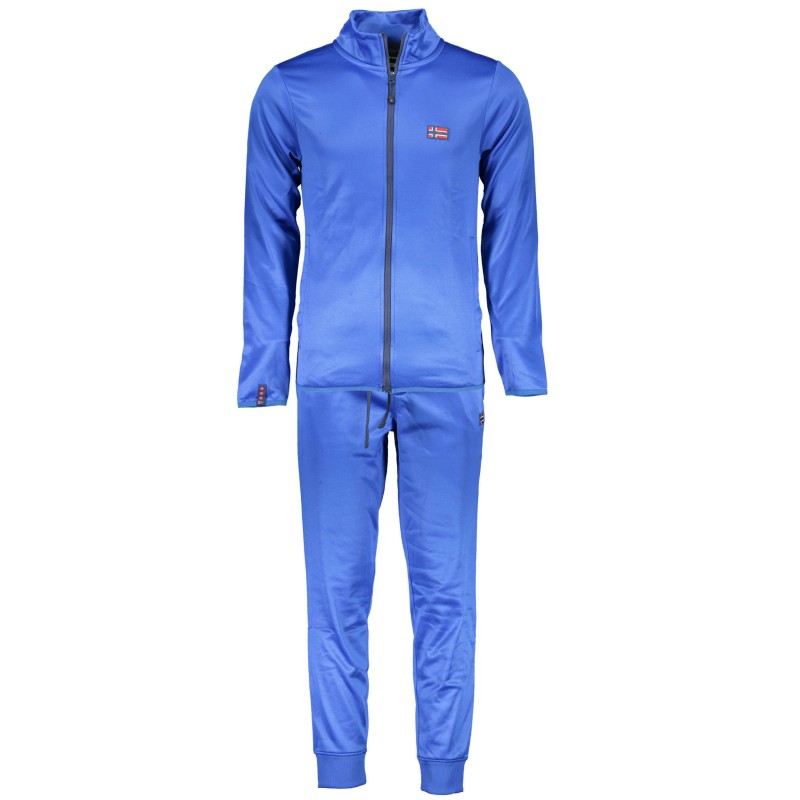 NORWAY 1963 FELPA CON ZIP UOMO BLU