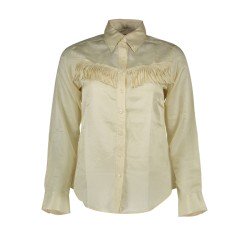 GANT CAMICIA MANICHE LUNGHE DONNA BEIGE