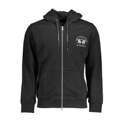 LA MARTINA FELPA CON ZIP UOMO NERO