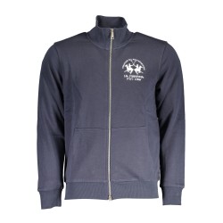 LA MARTINA FELPA CON ZIP UOMO BLU