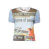 DESIGUAL T-SHIRT MANICHE CORTE DONNA AZZURRO