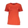 GUESS JEANS T-SHIRT MANICHE CORTE DONNA ROSSO