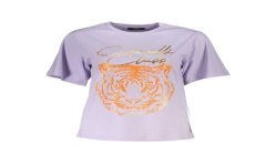 CAVALLI CLASS T-SHIRT MANICHE CORTE DONNA VIOLA