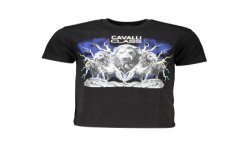 CAVALLI CLASS T-SHIRT MANICHE CORTE UOMO NERO