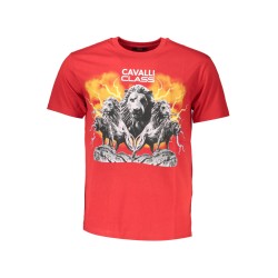 CAVALLI CLASS T-SHIRT MANICHE CORTE UOMO ROSSO