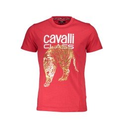 CAVALLI CLASS T-SHIRT MANICHE CORTE UOMO ROSSO