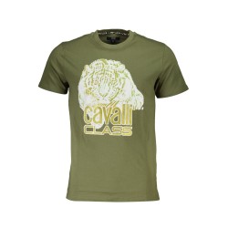 CAVALLI CLASS T-SHIRT MANICHE CORTE UOMO VERDE
