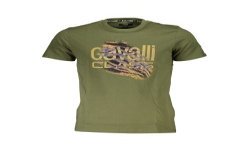 CAVALLI CLASS T-SHIRT MANICHE CORTE UOMO VERDE
