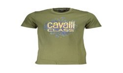 CAVALLI CLASS T-SHIRT MANICHE CORTE UOMO VERDE