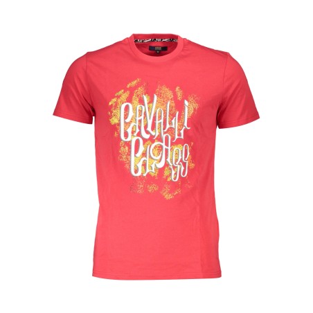 CAVALLI CLASS T-SHIRT MANICHE CORTE UOMO ROSSO
