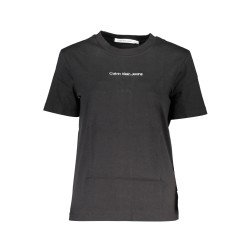 CALVIN KLEIN T-SHIRT MANICHE CORTE DONNA NERO