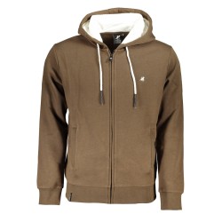 U.S. GRAND POLO FELPA CON ZIP UOMO MARRONE