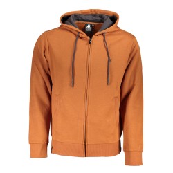 U.S. GRAND POLO FELPA CON ZIP UOMO MARRONE