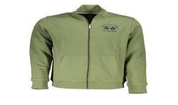 LA MARTINA FELPA CON ZIP UOMO VERDE