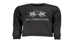 LA MARTINA FELPA SENZA ZIP UOMO NERO