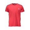 GUESS JEANS T-SHIRT MANICHE CORTE UOMO ROSSO
