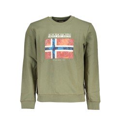 NAPAPIJRI FELPA SENZA ZIP UOMO VERDE
