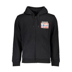 NAPAPIJRI FELPA CON ZIP UOMO NERO