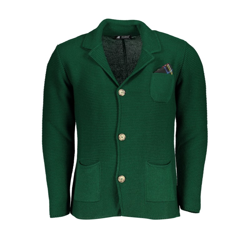 U.S. GRAND POLO CARDIGAN UOMO VERDE