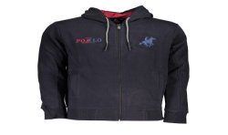 U.S. GRAND POLO FELPA CON ZIP UOMO BLU