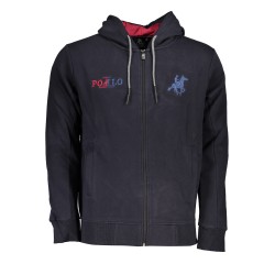 U.S. GRAND POLO FELPA CON ZIP UOMO BLU