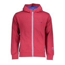 U.S. GRAND POLO FELPA CON ZIP UOMO ROSSO