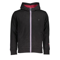 U.S. GRAND POLO FELPA CON ZIP UOMO NERO