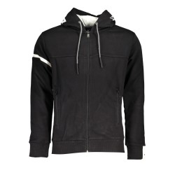 U.S. GRAND POLO FELPA CON ZIP UOMO NERO