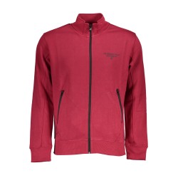U.S. GRAND POLO FELPA CON ZIP UOMO ROSSO