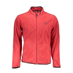 GIAN MARCO VENTURI FELPA CON ZIP UOMO ROSSO