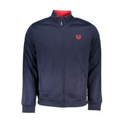 GIAN MARCO VENTURI FELPA CON ZIP UOMO BLU