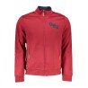 GIAN MARCO VENTURI FELPA CON ZIP UOMO ROSSO