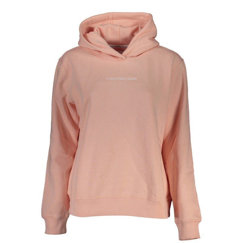 CALVIN KLEIN FELPA SENZA ZIP DONNA ROSA